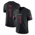 Vanessashop H.Texans #1 Tank Dell Player Black Impact Limited Game Stitched Jerseys