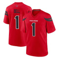 Vanessashop H.Texans #1 Tank Dell Player Red Alternate Home Game Stitched Jerseys