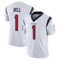 Vanessashop H.Texans #1 Tank Dell Player White Limited Vapor Untouchable Home Game Stitched Jerseys