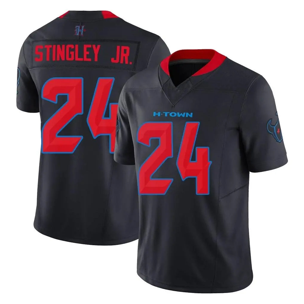 Vanessashop H.Texans #24 Derek Stingley Jr. Player Navy Limited 2nd Alternate Vapor F.U.S.E. Home Game Stitched Jerseys