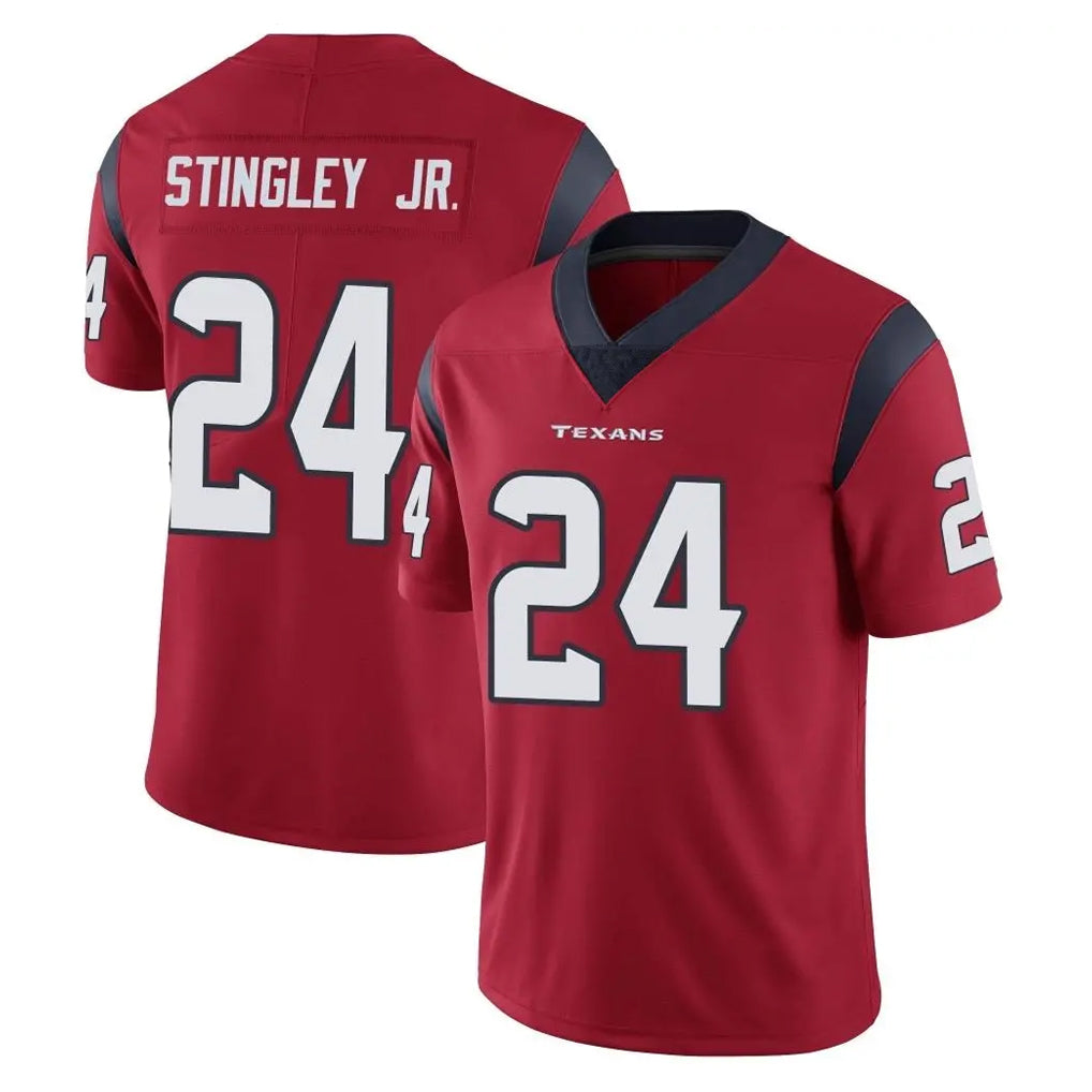 Vanessashop H.Texans #24 Derek Stingley Jr. Player Red Limited Vapor Untouchable Home Game Stitched Jerseys