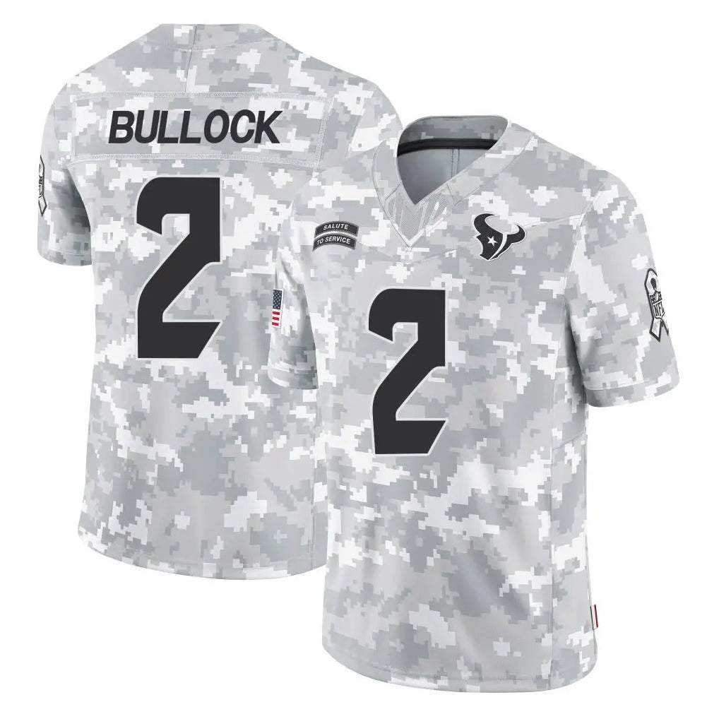 Vanessashop H.Texans #2 Calen Bullock Player Arctic Camo Salute To Service Limited Game Stitched Jerseys
