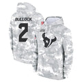 Vanessashop H.Texans #2 Calen Bullock Player Arctic Camo Salute to Service Hoodies Limited Game Stitched Jerseys