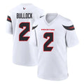 Vanessashop H.Texans #2 Calen Bullock Player White Home Game Stitched Jerseys