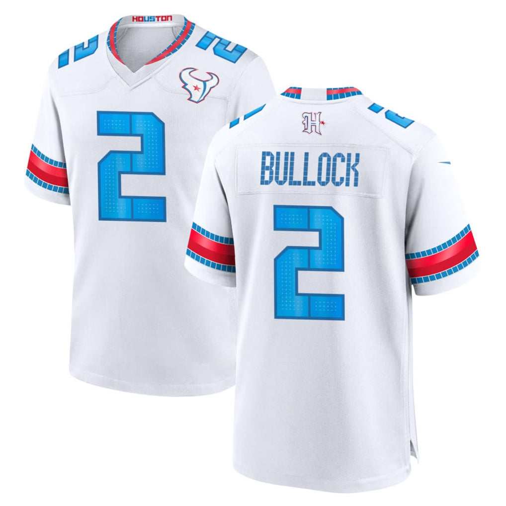 Vanessashop H.Texans #2 Calen Bullock Player Whtie 2026 Rivalries Vapor Home Game Stitched jerseys