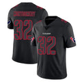 Vanessashop H.Texans #32 David Montgomery Player Black Impact Limited Game Stitched Jerseys