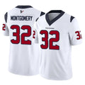 Vanessashop H.Texans #32 David Montgomery Player White Limited Vapor F.U.S.E. Home Game Stitched Jerseys