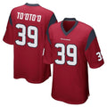 Vanessashop H.Texans #39 Henry To'oTo'o Player Red Home Game Stitched Jerseys