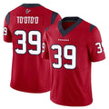 Vanessashop H.Texans #39 Henry To'oTo'o Player Red Limited Vapor F.U.S.E. Home Game Stitched Jerseys