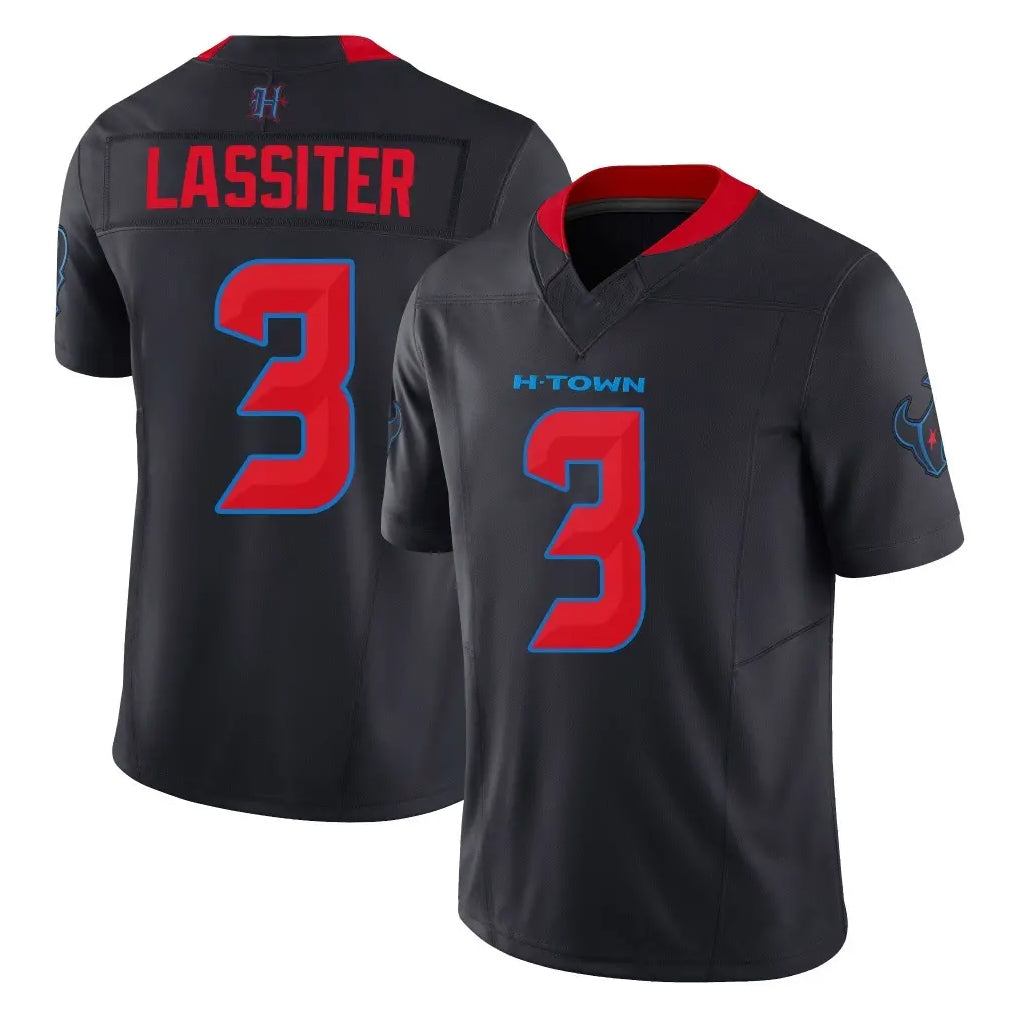 Vanessashop H.Texans #3 Kamari Lassiter Player Navy Limited 2nd Alternate Vapor F.U.S.E. Home Game Stitched Jerseys