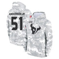 Vanessashop H.Texans #51 Will Anderson Jr. Player Arctic Camo Salute to Service Hoodies Limited Game Stitched Jerseys