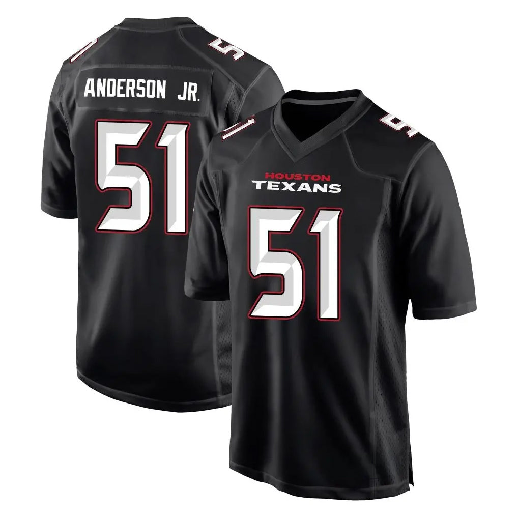 Vanessashop H.Texans #51 Will Anderson Jr. Player Carbon Black Fashion Home Game Stitched Jerseys