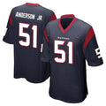 Vanessashop H.Texans #51 Will Anderson Jr. Player Navy Home Game Stitched Jerseys