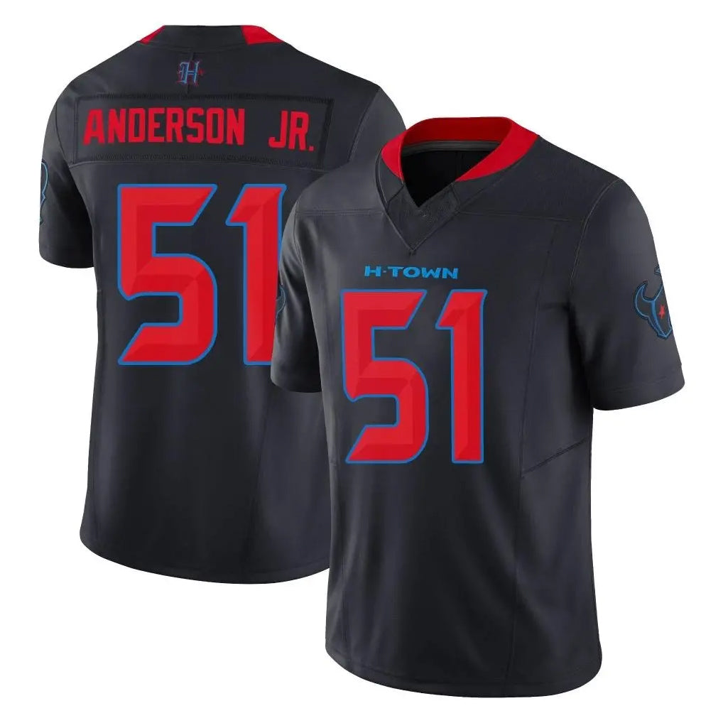 Vanessashop H.Texans #51 Will Anderson Jr. Player Navy Limited 2nd Alternate Vapor F.U.S.E. Home Game Stitched Jerseys