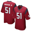 Vanessashop H.Texans #51 Will Anderson Jr. Player Red Home Game Stitched Jerseys