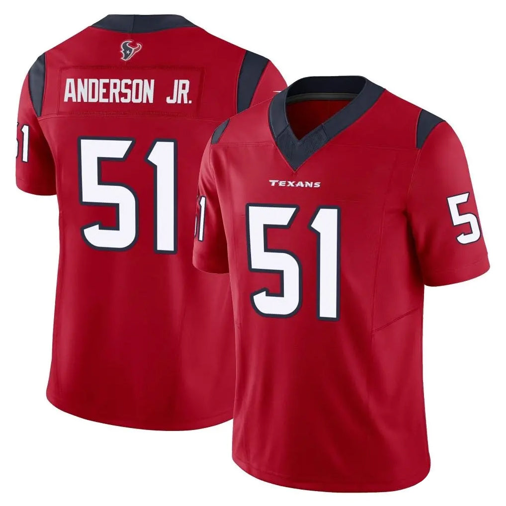 Vanessashop H.Texans #51 Will Anderson Jr. Player Red Limited Vapor F.U.S.E. Home Game Stitched Jerseys