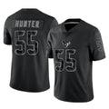 Vanessashop H.Texans #55 Danielle Hunter Player Black Reflective Limited Game Stitched Jerseys
