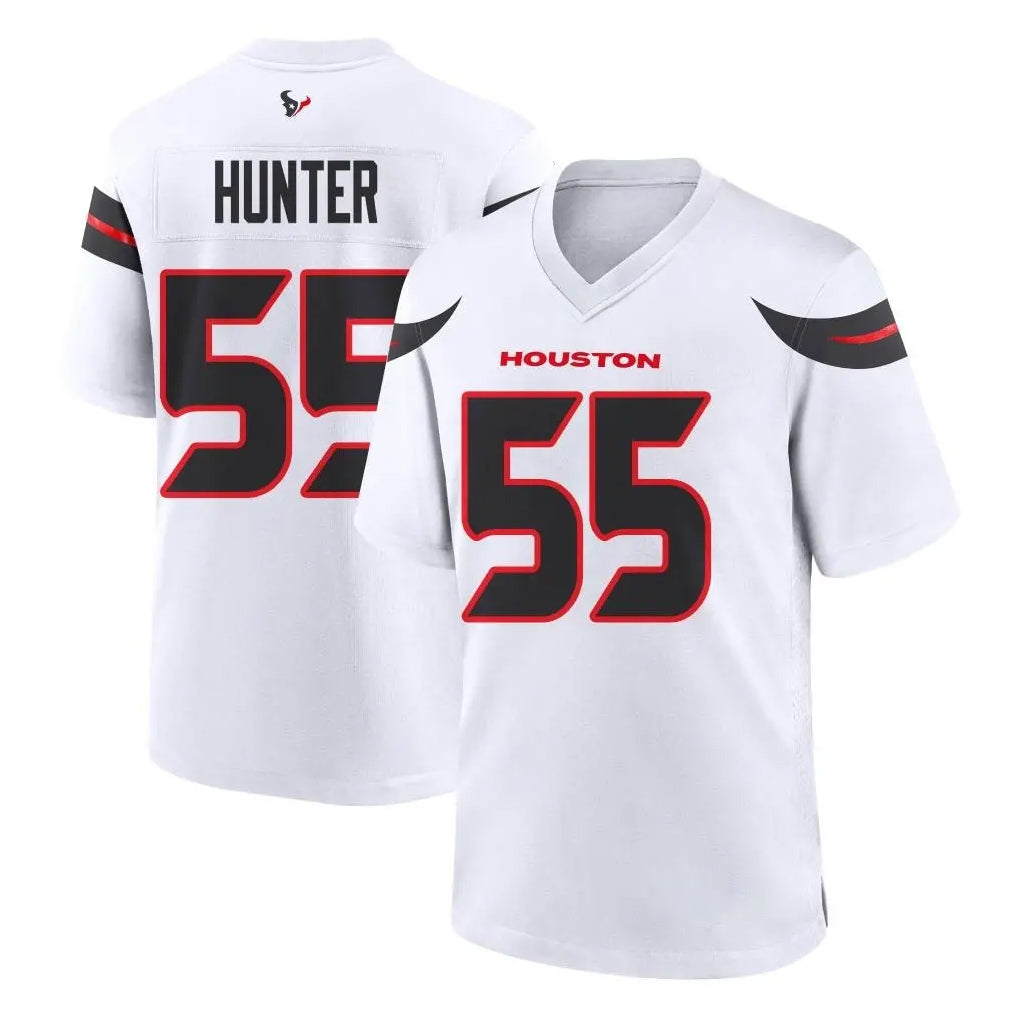 Vanessashop H.Texans #55 Danielle Hunter Player White Home Game Stitched Jerseys