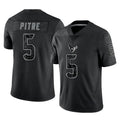 Vanessashop H.Texans #5 Jalen Pitre Player Black Reflective Limited Game Stitched Jerseys