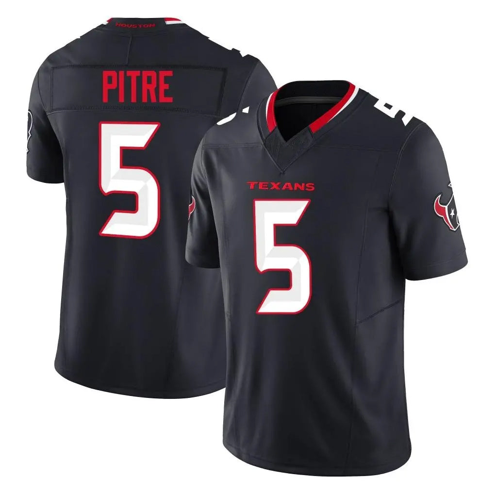 Vanessashop H.Texans #5 Jalen Pitre Player Navy Limited Alternate Vapor F.U.S.E. Home Game Stitched Jerseys