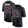 Vanessashop H.Texans #69 Ed Ingram Player Black Fashion Home Game Stitched Jerseys