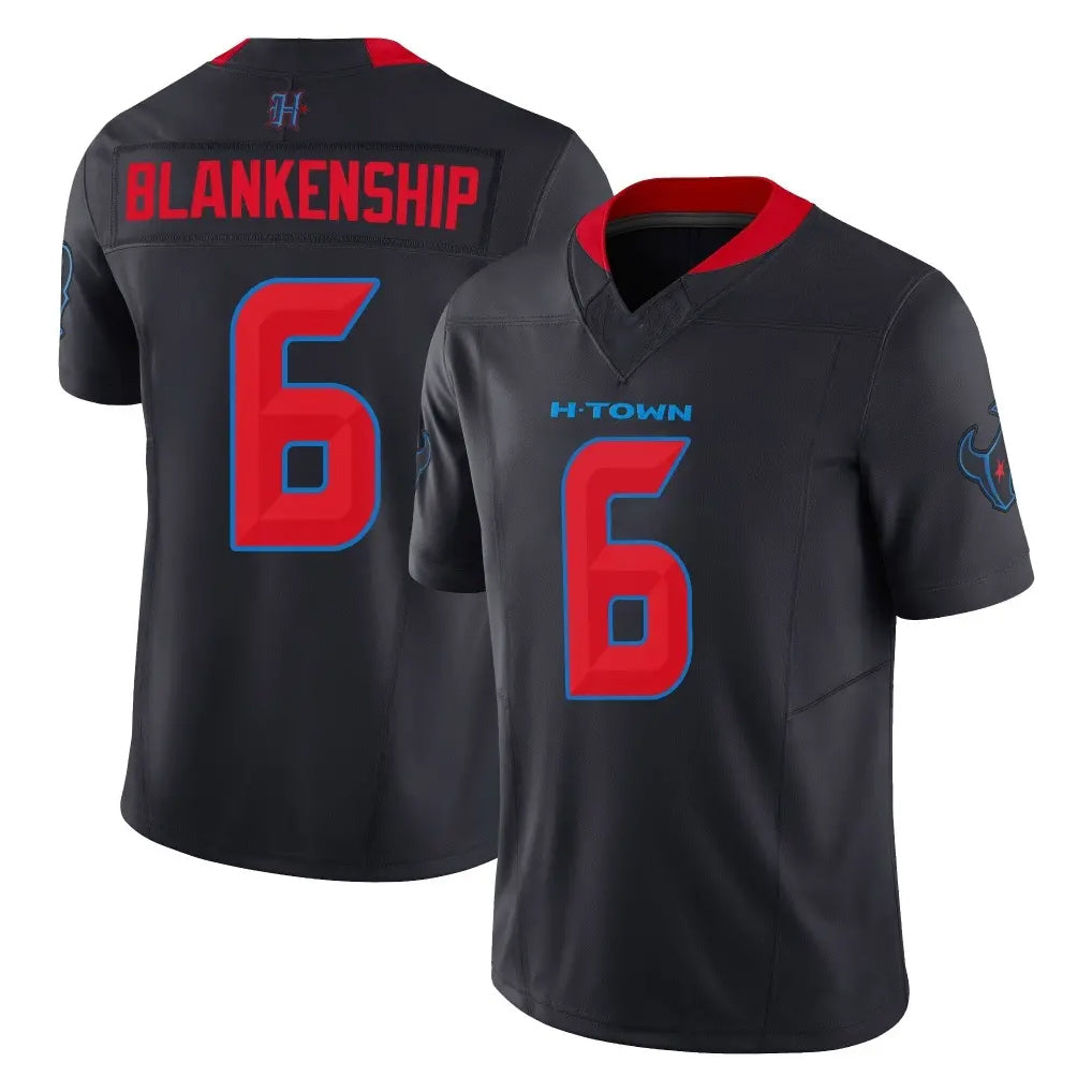 Vanessashop H.Texans #6 Reed Blankenship Player Navy Limited 2nd Alternate Vapor F.U.S.E. Home Game Stitched Jerseys