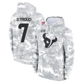 Vanessashop H.Texans #7 CJ Stroud Player Arctic Camo Salute to Service Hoodies Limited Game Stitched Jerseys