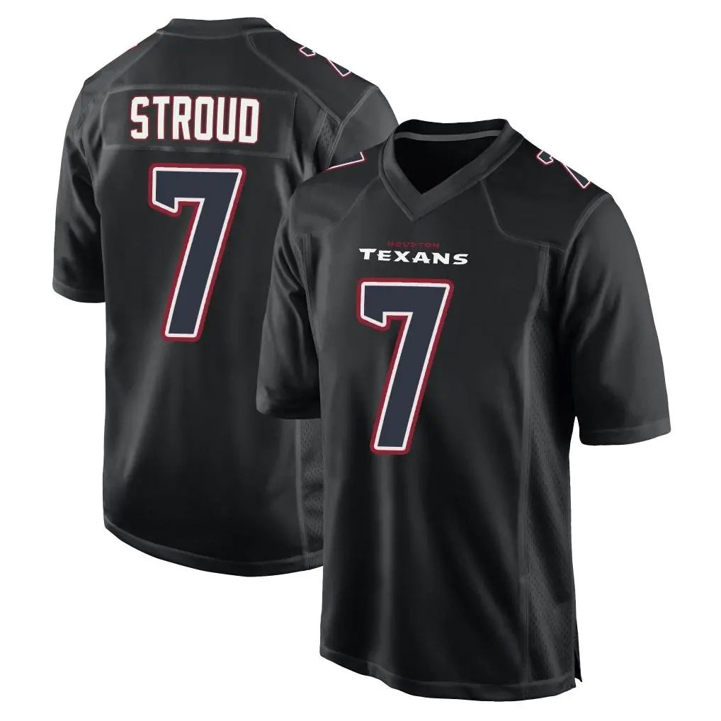 Vanessashop H.Texans #7 CJ Stroud Player Black Fashion Home Game Stitched Jerseys