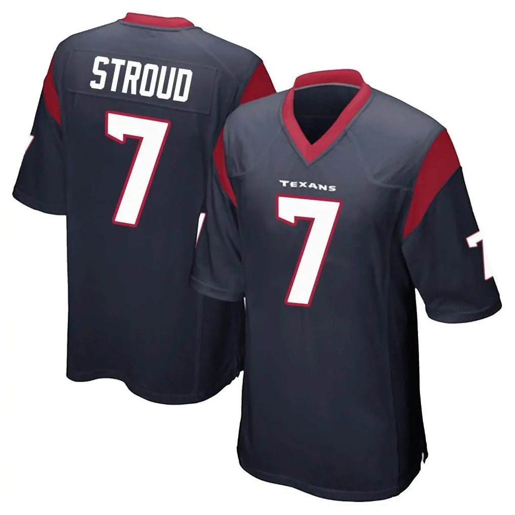 Vanessashop H.Texans #7 CJ Stroud Player Navy Home Game Stitched Jerseys