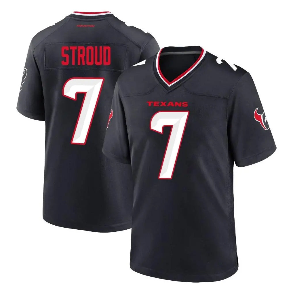 Vanessashop H.Texans #7 CJ Stroud Player Navy Team Home Game Stitched Jerseys