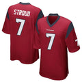 Vanessashop H.Texans #7 CJ Stroud Player Red Home Game Stitched Jerseys