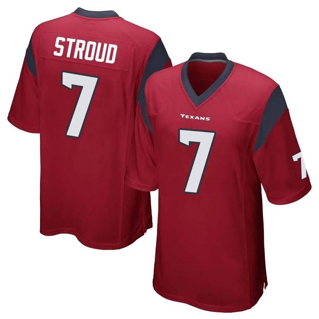 Vanessashop H.Texans #7 CJ Stroud Player Red Home Game Stitched Jerseys