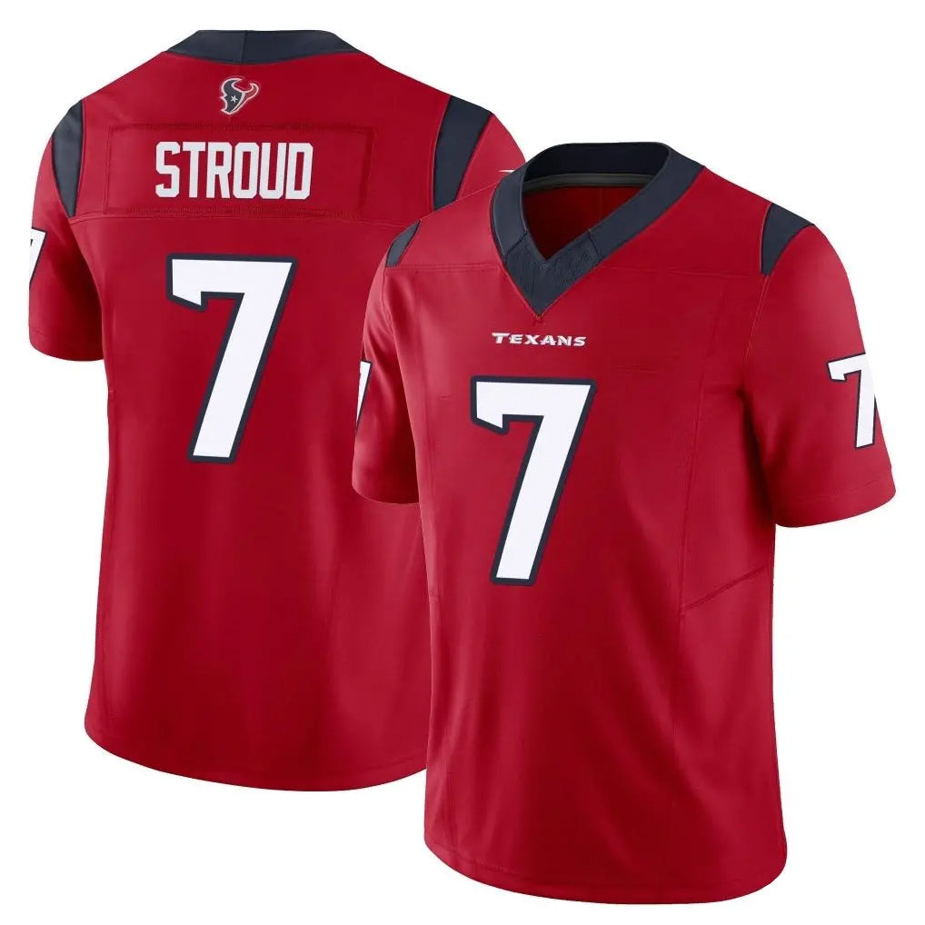 Vanessashop H.Texans #7 CJ Stroud Player Red Limited Vapor F.U.S.E. Home Game Stitched Jerseys