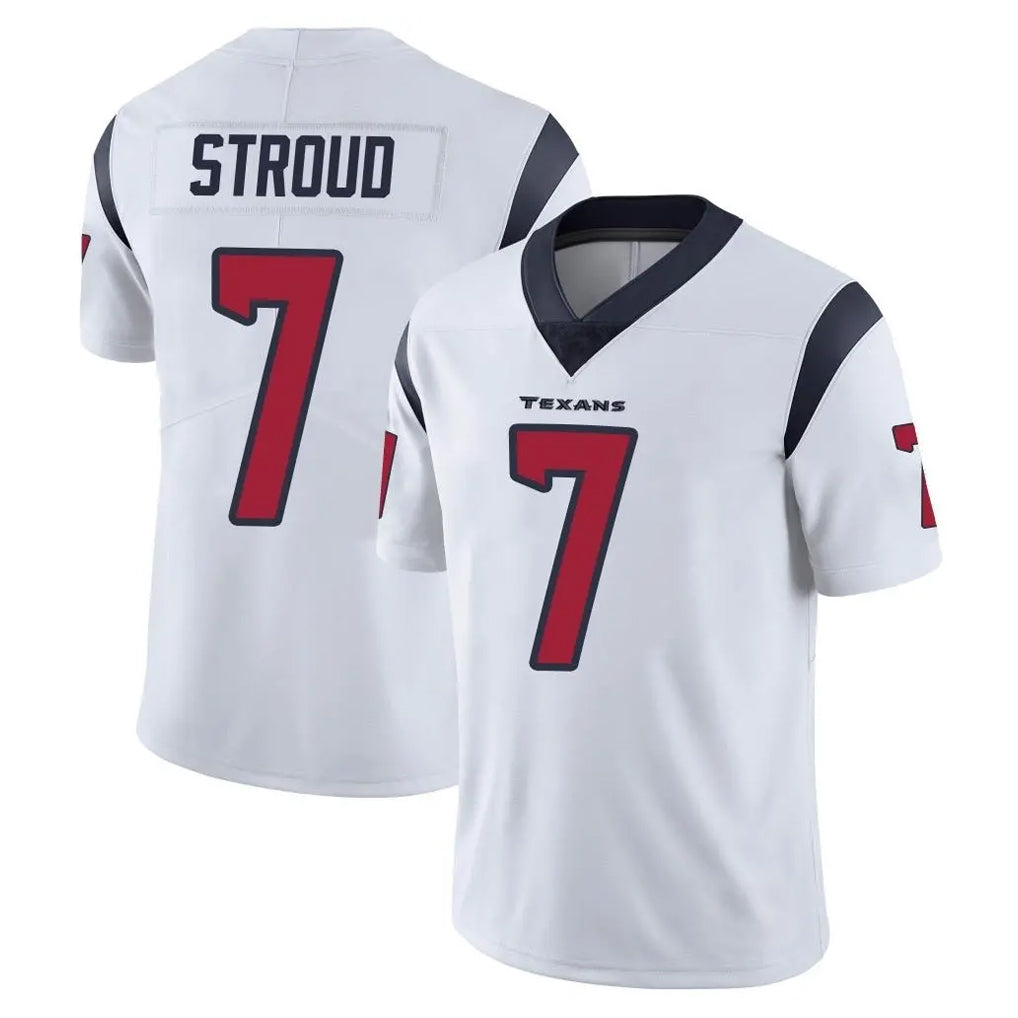 Vanessashop H.Texans #7 CJ Stroud Player White Limited Vapor Untouchable Home Game Stitched Jerseys