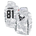 Vanessashop H.Texans #81 Jayden Higgins Player Arctic Camo Salute to Service Hoodies Limited Game Stitched Jerseys
