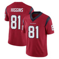 Vanessashop H.Texans #81 Jayden Higgins Player Red Limited Vapor Untouchable Home Game Stitched Jerseys