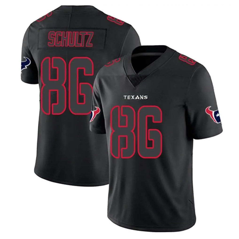 Vanessashop H.Texans #86 Dalton Schultz Player Black Impact Limited Game Stitched Jerseys