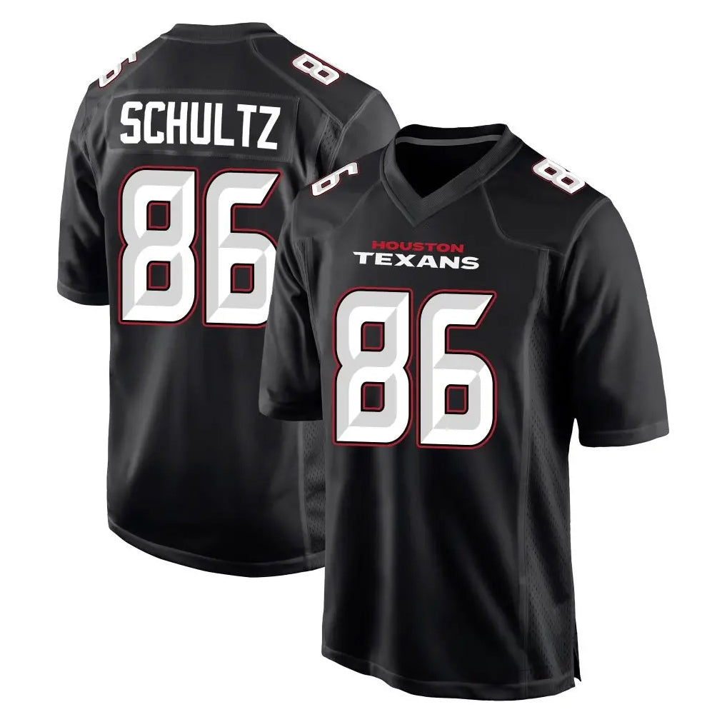 Vanessashop H.Texans #86 Dalton Schultz Player Carbon Black Fashion Home Game Stitched Jerseys