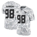 Vanessashop H.Texans #98 Sheldon Rankins Player Arctic Camo Salute To Service Limited Game Stitched Jerseys