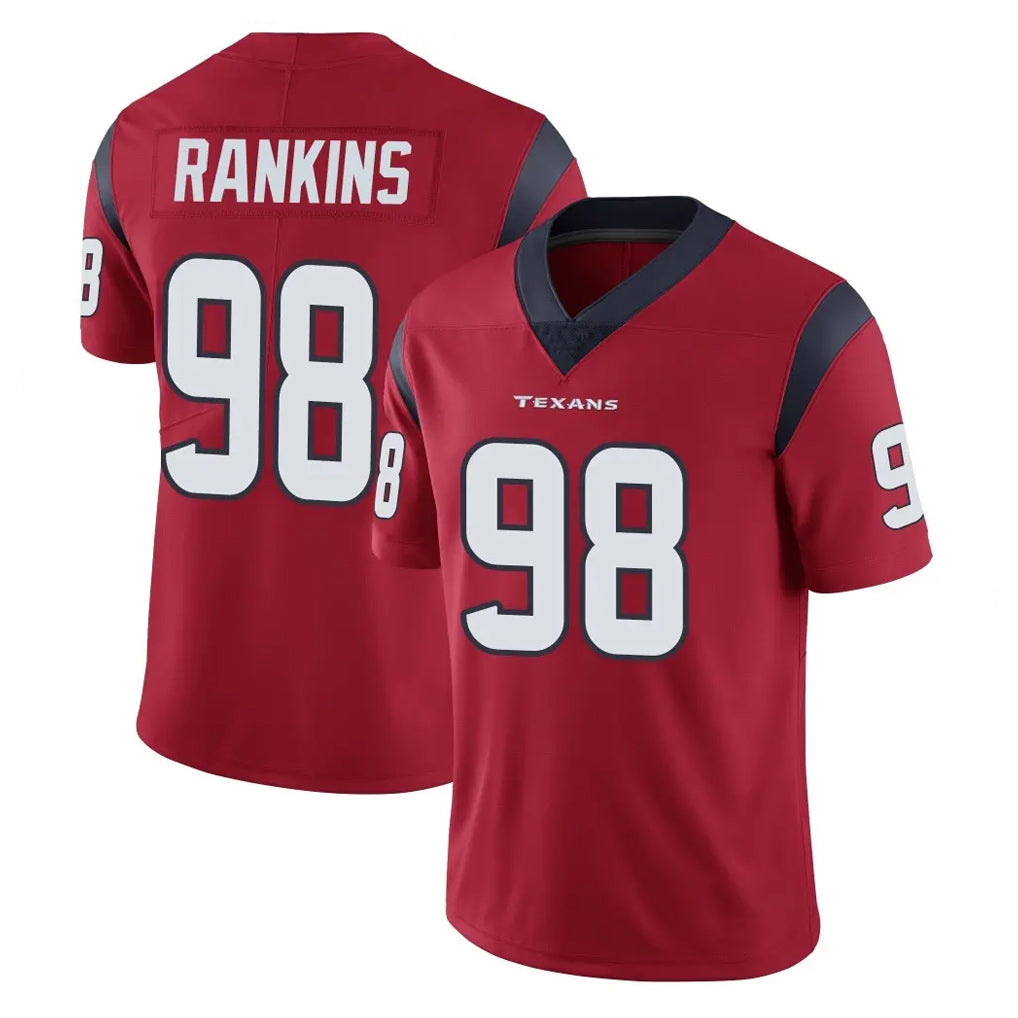 Vanessashop H.Texans #98 Sheldon Rankins Player Red Limited Vapor Untouchable Home Game Stitched Jerseys