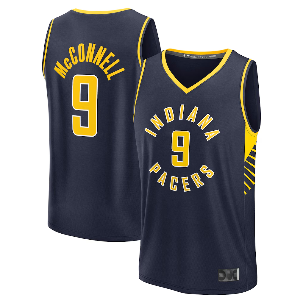 Vanessashop I.Pacers #9 T.J. McConnell  Navy Fast Break Replica Jerseys - Icon Edition