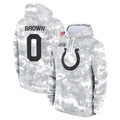 Vanessashop IN.Colts #0 Camryn Bynum Player Arctic Camo Salute to Service Hoodies Limited Game Stitched Jerseys