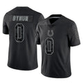Vanessashop IN.Colts #0 Camryn Bynum Player Black Reflective Limited Game Stitched Jerseys