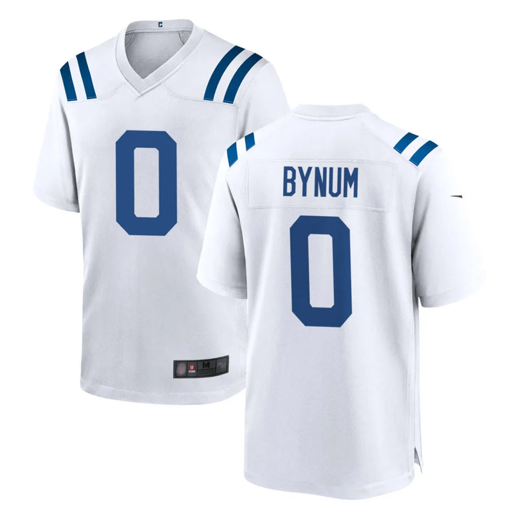 Vanessashop IN.Colts #0 Camryn Bynum Player White Home Game Stitched Jerseys