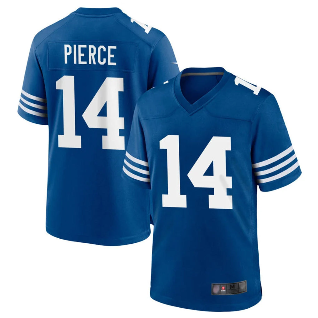 Vanessashop IN.Colts #14 Alec Pierce Player Royal Limited Home Game Stitched Jerseys