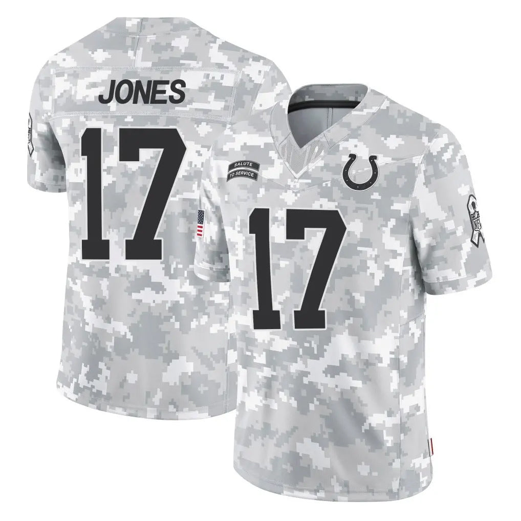 Vanessashop IN.Colts #17 Daniel Jones Player Arctic Camo Salute To Service Limited Game Stitched Jerseys