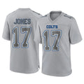 Vanessashop IN.Colts #17 Daniel Jones Player Gray Atmosphere Fashion Home Game Stitched Jerseys
