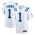 Vanessashop IN.Colts #1 Sauce Gardner Player White Home Game Stitched Jerseys