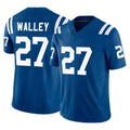 Vanessashop IN.Colts #27 Justin Walley Player Royal Limited Vapor F.U.S.E. Home Game Stitched Jerseys
