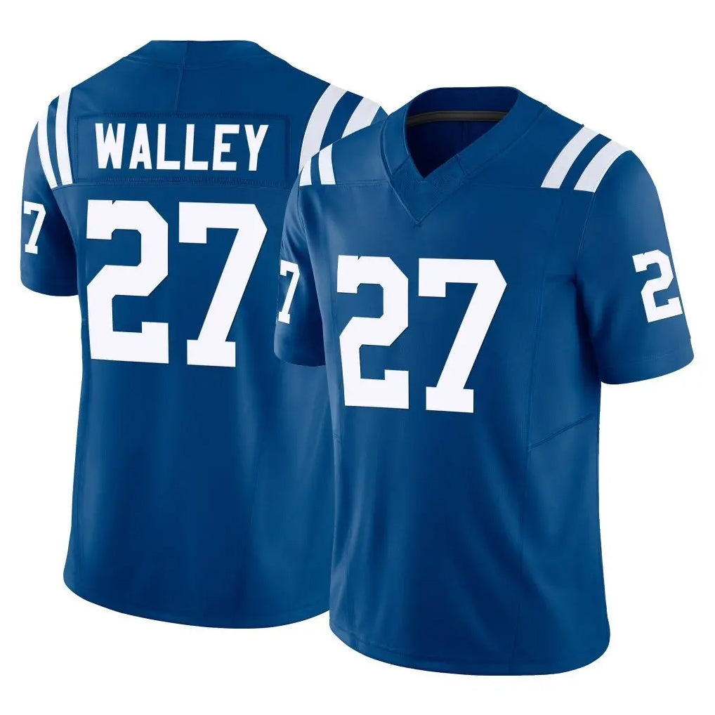 Vanessashop IN.Colts #27 Justin Walley Player Royal Limited Vapor F.U.S.E. Home Game Stitched Jerseys